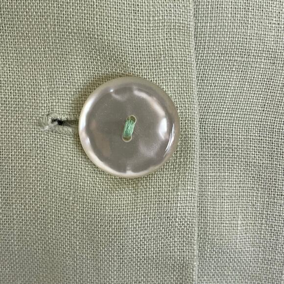 Portraits Northern Isles Pure Linen Embroidered Over Top Sz 10 Cottage Granny - Picture 7 of 11